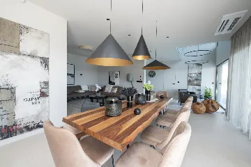 Seafront Villa Retreat with Pool in Seget Donji