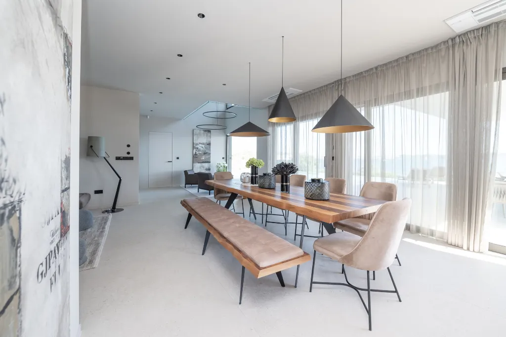 Seafront Villa Retreat with Pool in Seget Donji