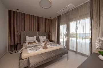 Seafront Villa Retreat with Pool in Seget Donji