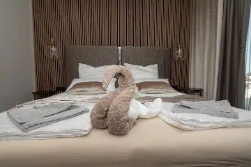 Seafront Villa Retreat with Pool in Seget Donji