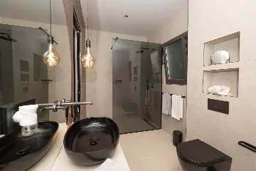 Seafront Villa Retreat with Pool in Seget Donji