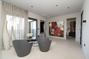 Seafront Villa Retreat with Pool in Seget Donji