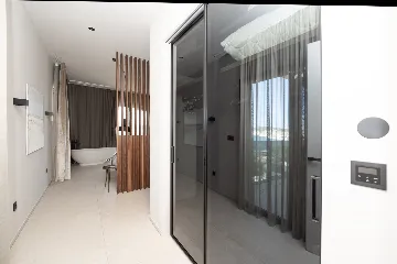 Seafront Villa Retreat with Pool in Seget Donji