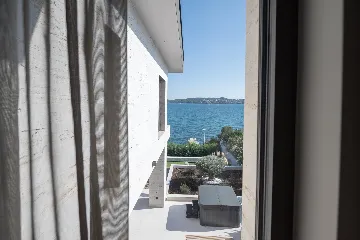 Seafront Villa Retreat with Pool in Seget Donji