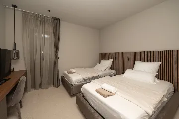 Seafront Villa Retreat with Pool in Seget Donji