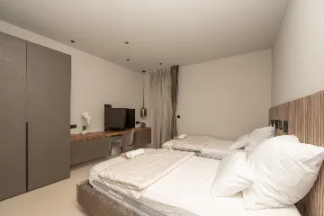 Seafront Villa Retreat with Pool in Seget Donji