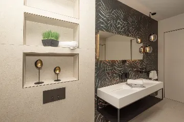 Seafront Villa Retreat with Pool in Seget Donji