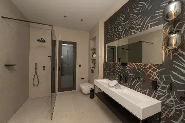 Seafront Villa Retreat with Pool in Seget Donji