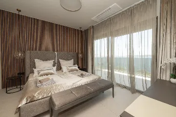 Seafront Villa Retreat with Pool in Seget Donji