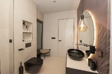 Seafront Villa Retreat with Pool in Seget Donji