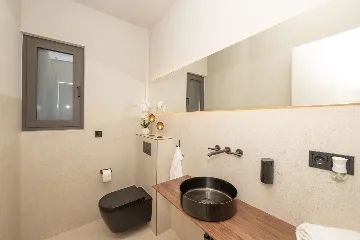 Seafront Villa Retreat with Pool in Seget Donji