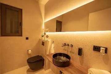 Seafront Villa Retreat with Pool in Seget Donji