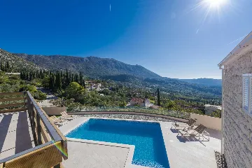 Stone Villa Retreat with Pool in Konavle