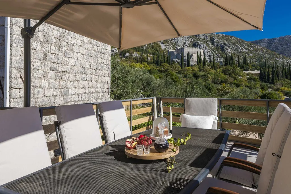 Stone Villa Retreat with Pool in Konavle