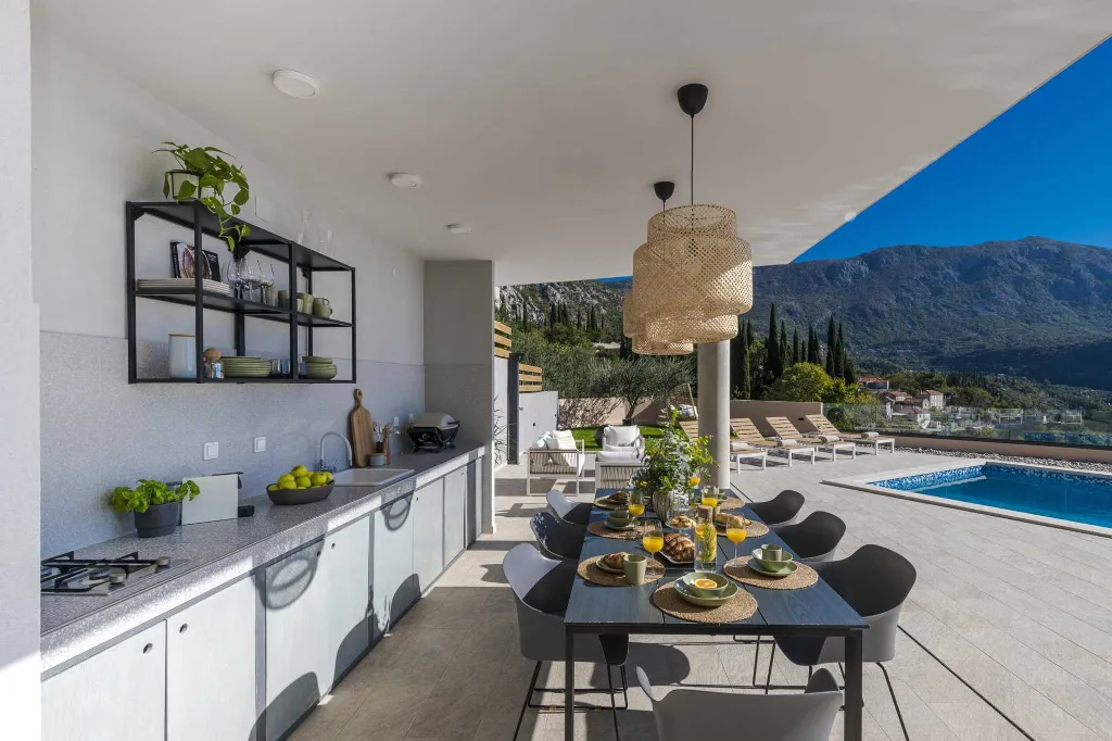 Stone Villa Retreat with Pool in Konavle