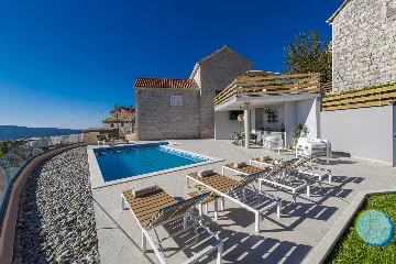 Stone Villa Retreat with Pool in Konavle
