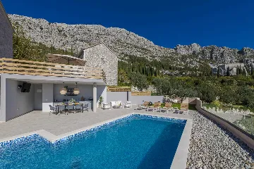 Stone Villa Retreat with Pool in Konavle