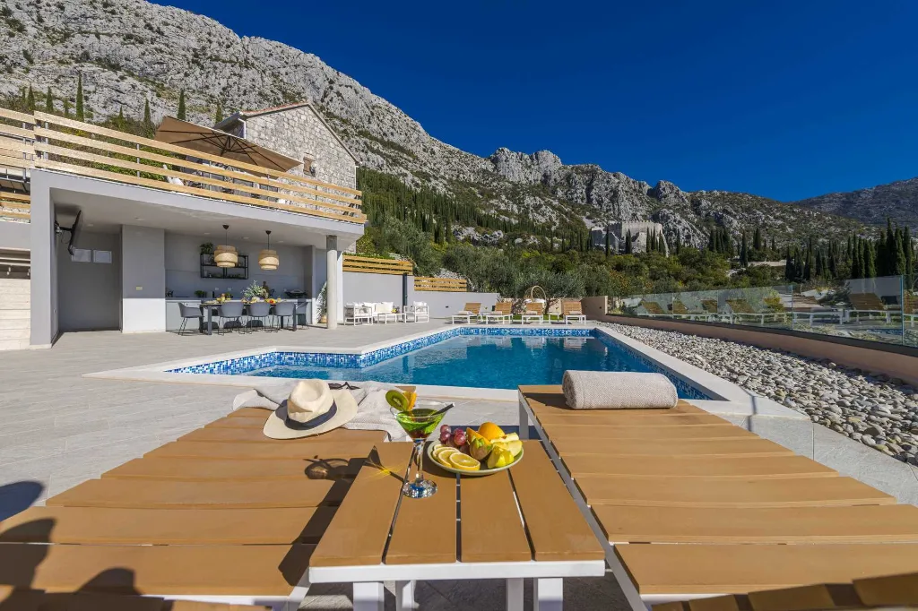 Stone Villa Retreat with Pool in Konavle