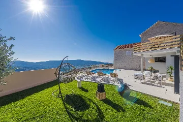 Stone Villa Retreat with Pool in Konavle