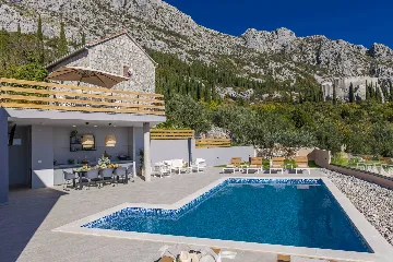 Stone Villa Retreat with Pool in Konavle