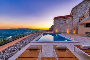 Stone Villa Retreat with Pool in Konavle