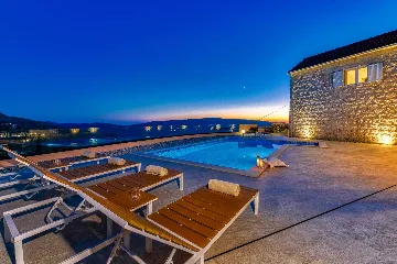 Stone Villa Retreat with Pool in Konavle