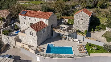 Stone Villa Retreat with Pool in Konavle