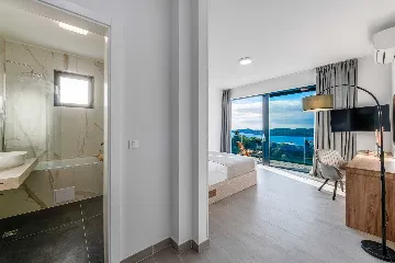 Contemporary Sea View Villa with Pool, Orašac