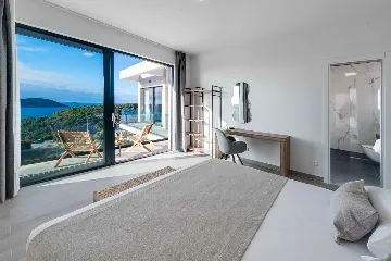 Contemporary Sea View Villa with Pool, Orašac