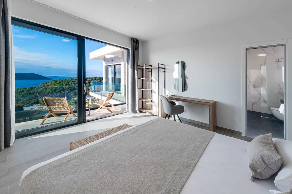 Contemporary Sea View Villa with Pool, Orašac