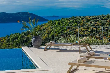 Contemporary Sea View Villa with Pool, Orašac