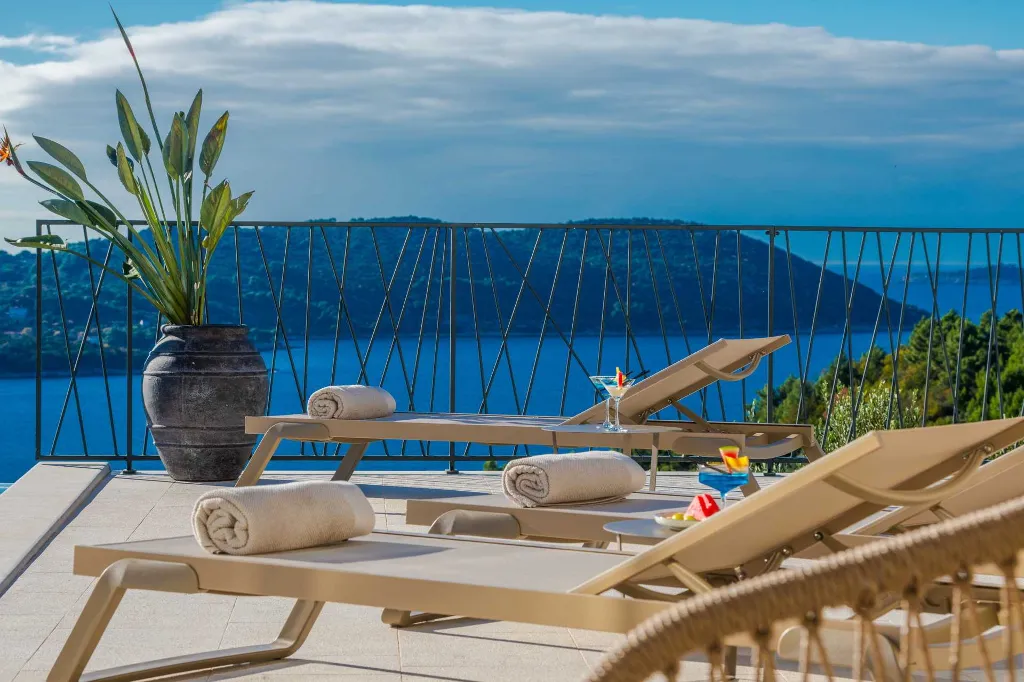 Contemporary Sea View Villa with Pool, Orašac
