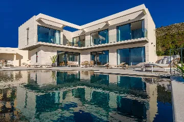 Contemporary Sea View Villa with Pool, Orašac