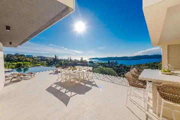 Contemporary Sea View Villa with Pool, Orašac
