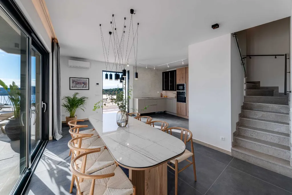 Contemporary Sea View Villa with Pool, Orašac