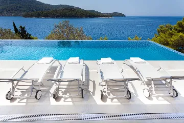 Contemporary Seafront Villa with Pool in Vela Luka