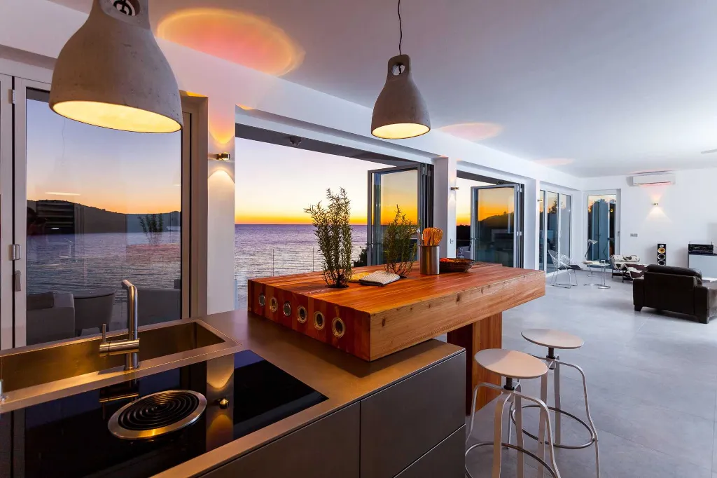 Contemporary Seafront Villa with Pool in Vela Luka