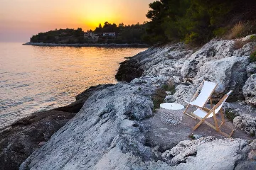 Contemporary Seafront Villa with Pool in Vela Luka