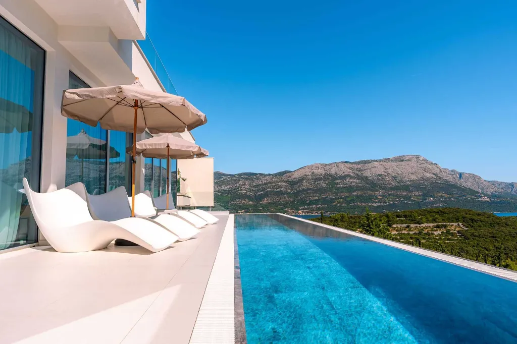 Modern Seaview Villa with Pool on Korčula