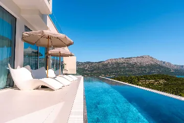 Modern Seaview Villa with Pool on Korčula