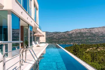 Modern Seaview Villa with Pool on Korčula