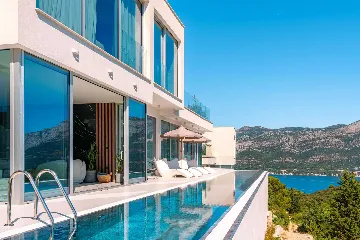 Modern Seaview Villa with Pool on Korčula