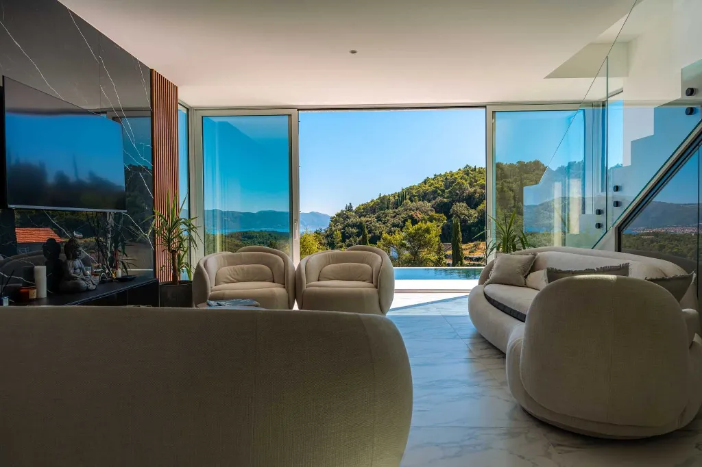 Modern Seaview Villa with Pool on Korčula