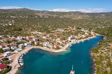 Contemporary Beachfront Villa with Pool in Rogoznica