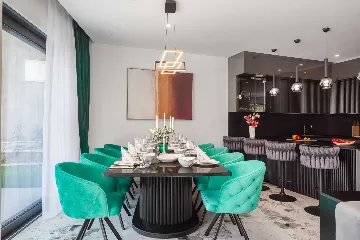 Contemporary Beachfront Villa with Pool in Rogoznica