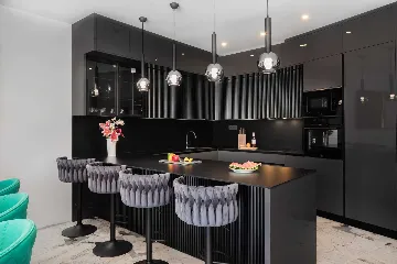 Contemporary Beachfront Villa with Pool in Rogoznica