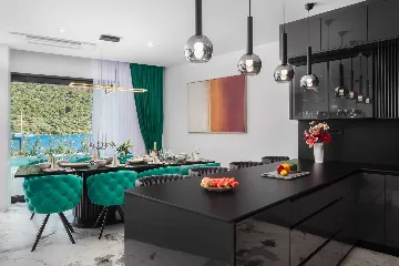 Contemporary Beachfront Villa with Pool in Rogoznica