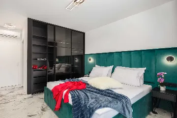 Contemporary Beachfront Villa with Pool in Rogoznica