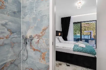 Contemporary Beachfront Villa with Pool in Rogoznica