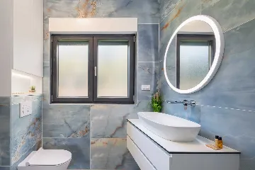 Contemporary Beachfront Villa with Pool in Rogoznica